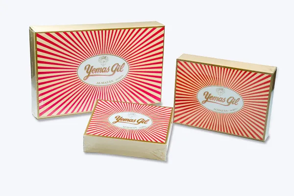 Cajas de 200 g, 425 g, y 865 g. Cajas de 200 g, 425 g, y 865 g.